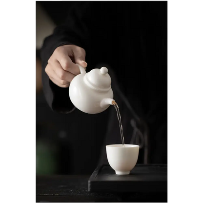 Théière en Porcelaine Blanche