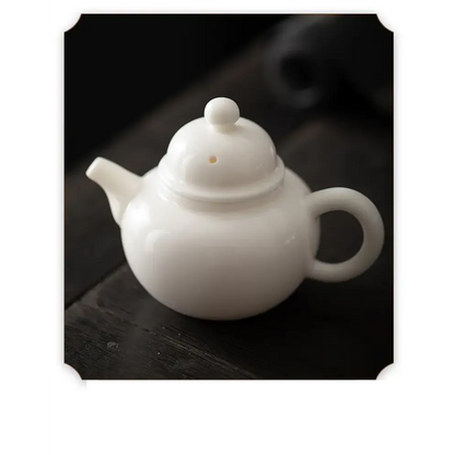 Théière en Porcelaine Blanche