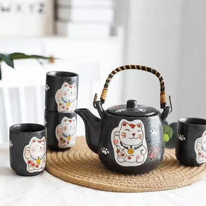 Théière en Porcelaine Chat du Japon