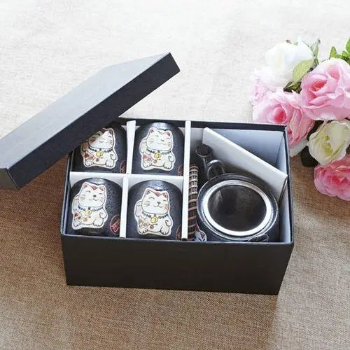 Théière en Porcelaine Chat du Japon