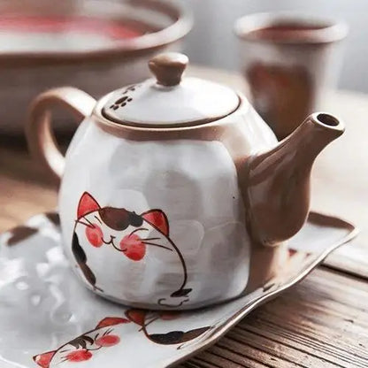 Théière en Porcelaine  Chat mignon