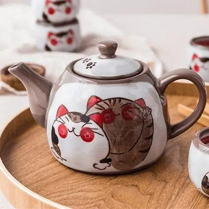 Théière en Porcelaine  Chat mignon