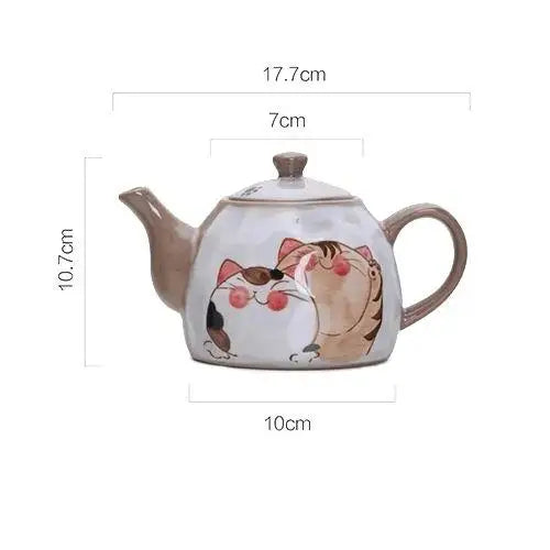 Théière en Porcelaine  Chat mignon