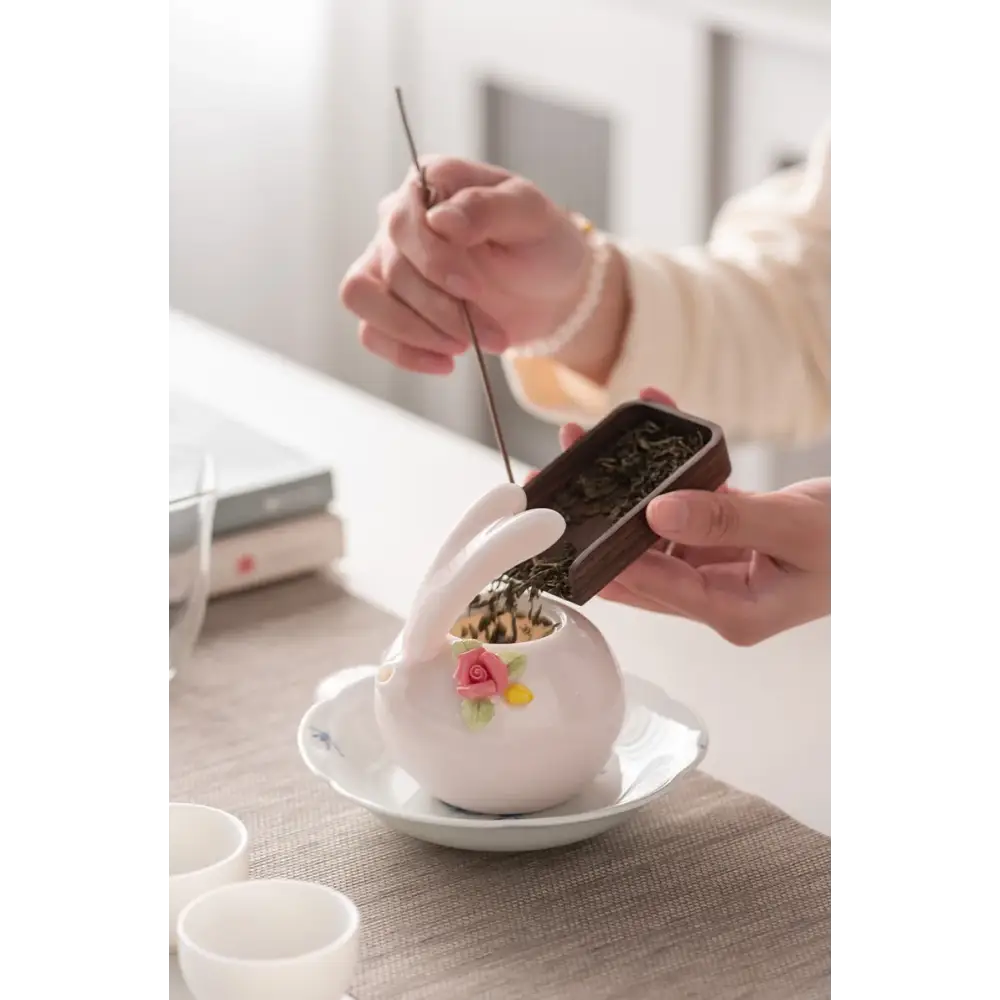 Théière en Porcelaine Lapin Rose