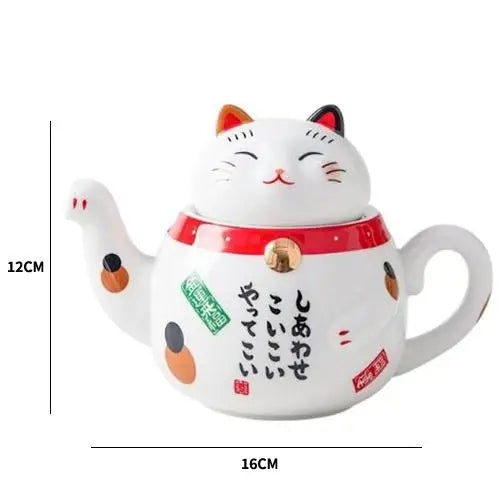 Théière en Porcelaine Maneki Neko