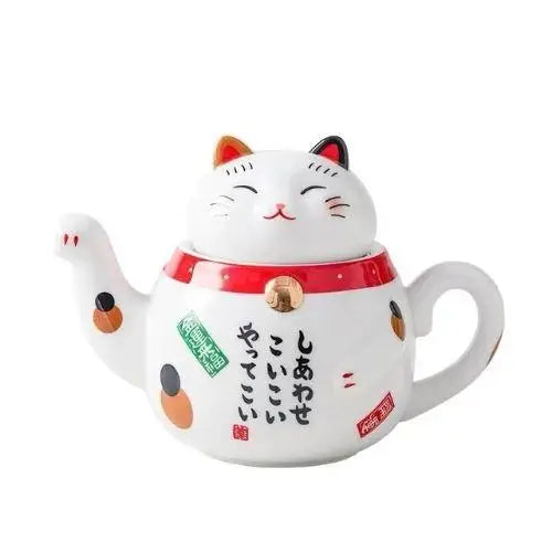Théière en Porcelaine Maneki Neko