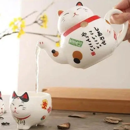 Théière en Porcelaine Maneki Neko