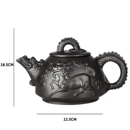 Théière en terre cuite Cheval céleste