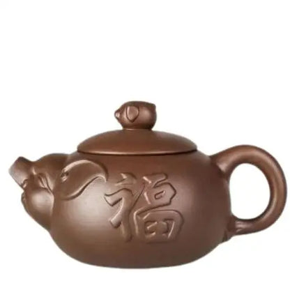 Théière en terre cuite Cochon céleste Chinois