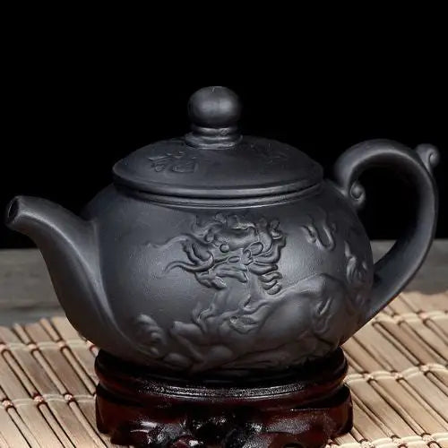 Théière en Terre Cuite Yixing avec Dragon Chinois