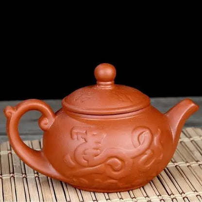 Théière en Terre Cuite Yixing avec Dragon Chinois