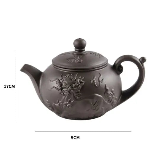 Théière en Terre Cuite Yixing avec Dragon Chinois