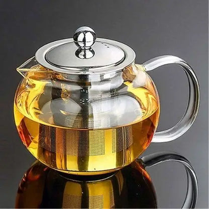 Théière en Verre avec Filtre Inox