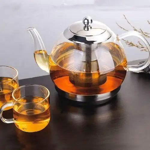 Théière en Verre avec Infuseur Inox - Design Premium