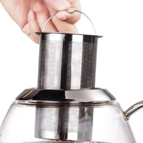 Théière en Verre avec Infuseur Inox - Design Premium
