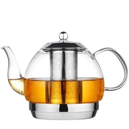 Théière en Verre avec Infuseur Inox - Design Premium