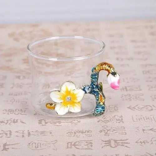 Théière en Verre Design Floral