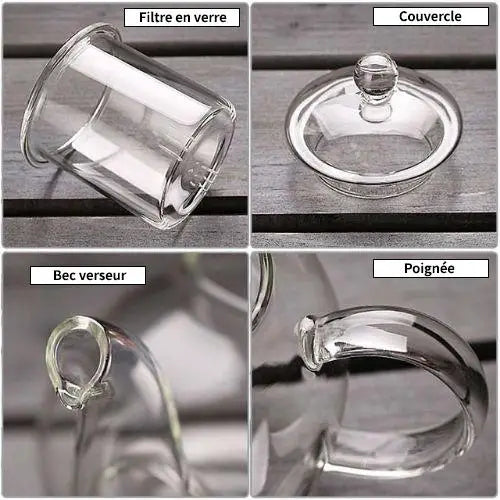 Théière en Verre Infuseur Magique