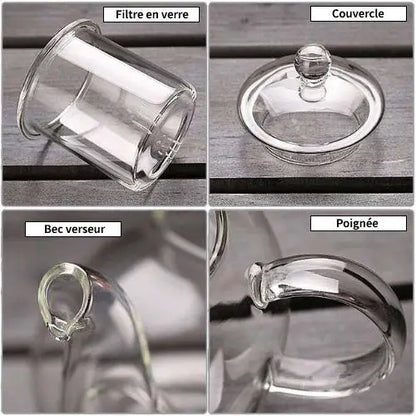 Théière en Verre Infuseur Magique