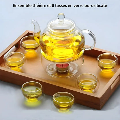 Théière en Verre Infuseur Magique