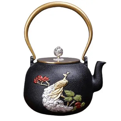 Théière Fonte Paon Royal