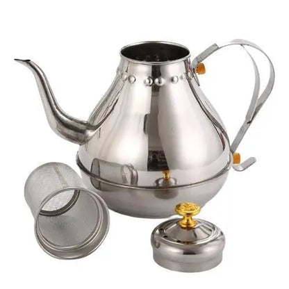 Théière Inox Orientale Argentée