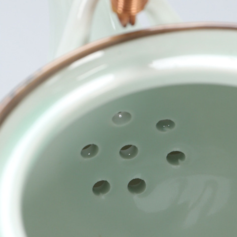 Théière japonaise céramique bleu