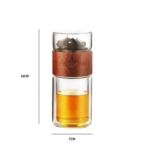 Thermos à Thé en Verre à Double Paroi
