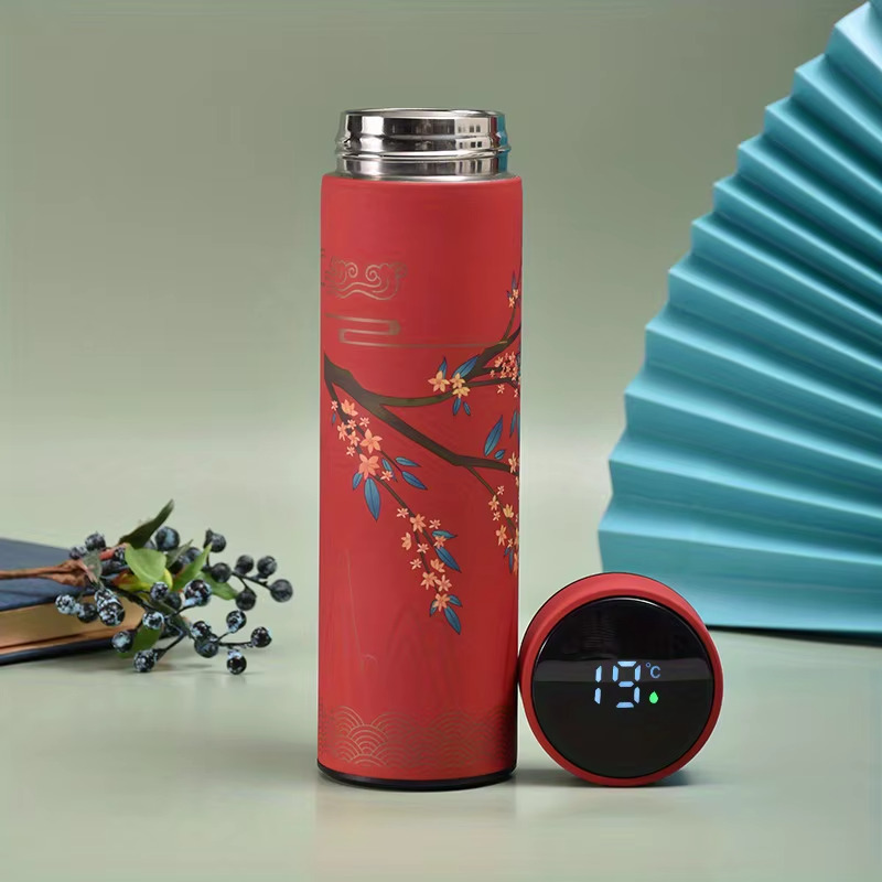 thermos japonais élégant rouge
