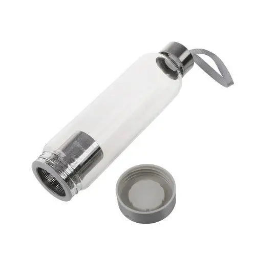 Thermos Thé en Verre avec Sacoche Rose