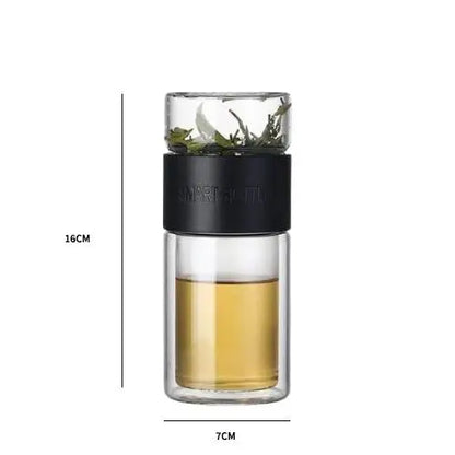 Thermos Thé en Verre Noir