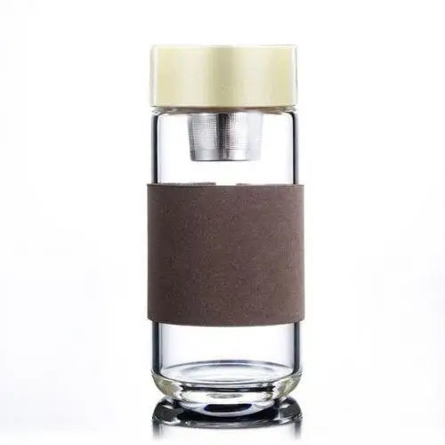 Thermos Thé en Verre Marron