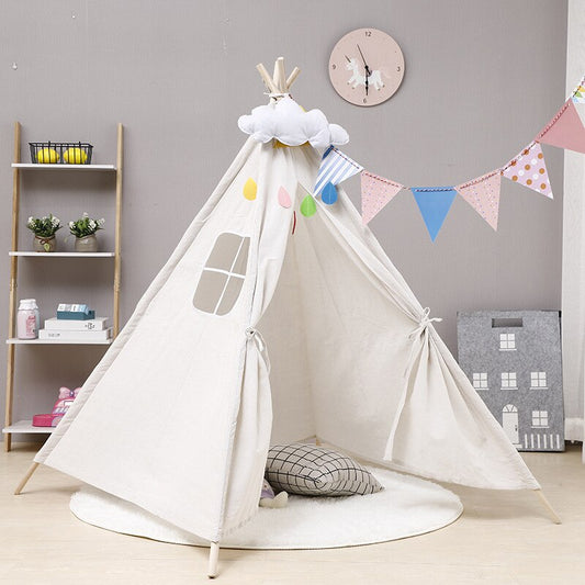 Tipi Enfant Blanc pour Chambre