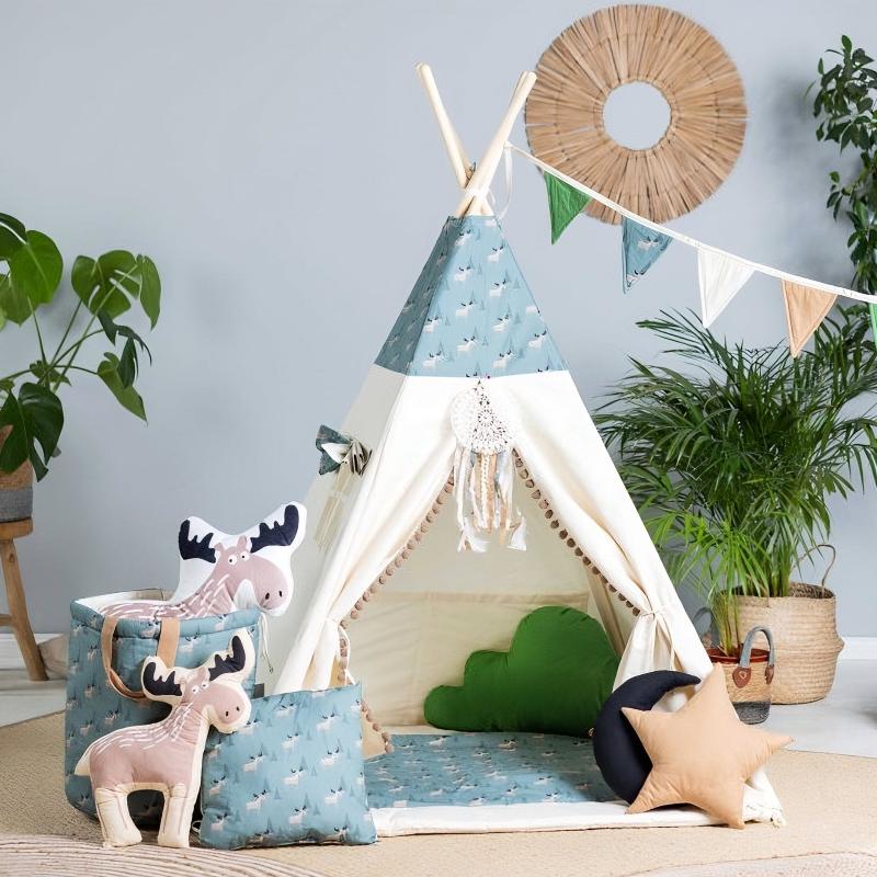 Tipi Enfant avec Motifs Cerfs