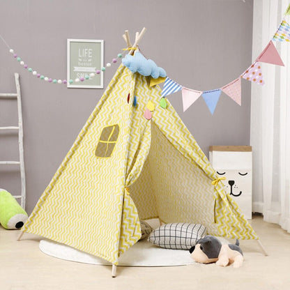 Tipi Enfant Rayure Jaune