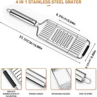 Trancheuse à légumes en acier inoxydable multifonctionnelle à 4 lames