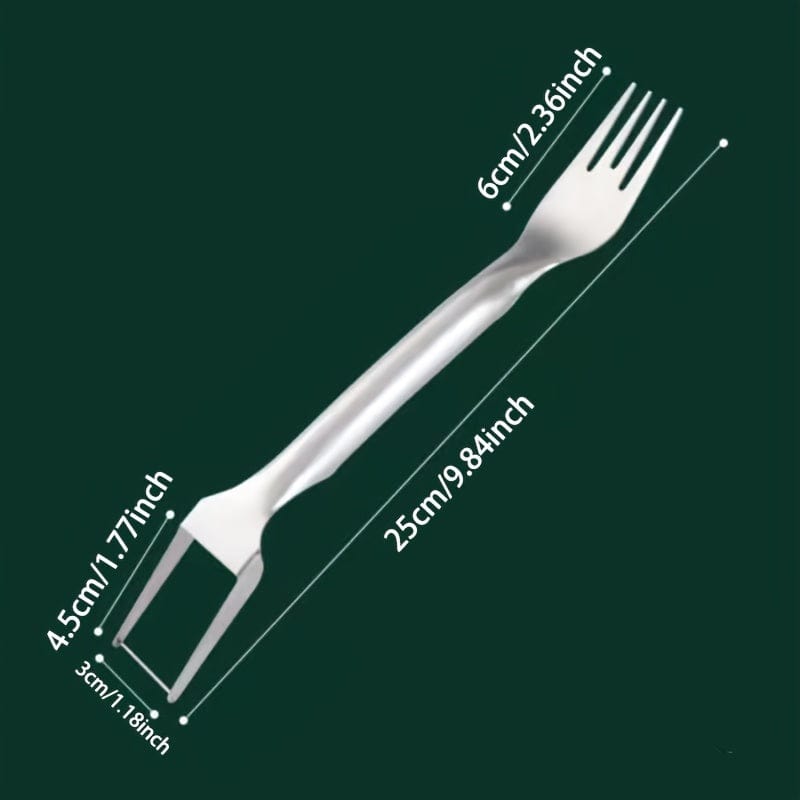Trancheuse et évideur d'acier inoxydable pour pastèque - Outil de cuisine 2-en-1 pour découper facilement les fruits et légumes