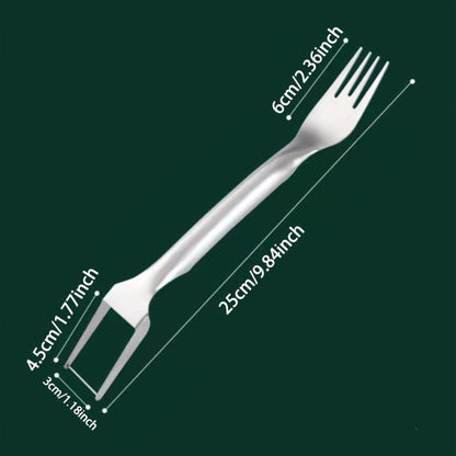 Trancheuse et évideur d'acier inoxydable pour pastèque - Outil de cuisine 2-en-1 pour découper facilement les fruits et légumes