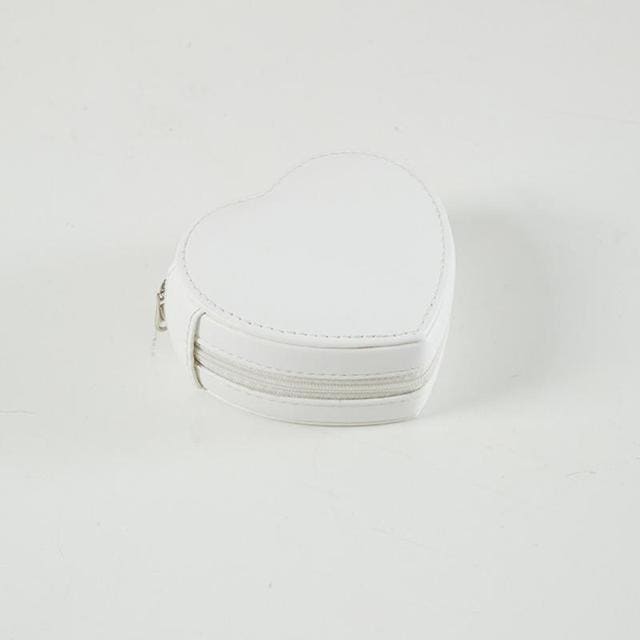 Trousse de voyage pour bijoux en forme de cœur