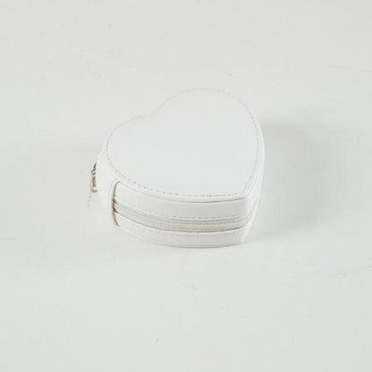 Trousse de voyage pour bijoux en forme de cœur