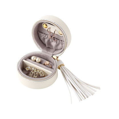 Trousse à bijoux de voyage ronde