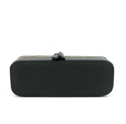 Trousse de maquillage et emplacements bijoux en cuir