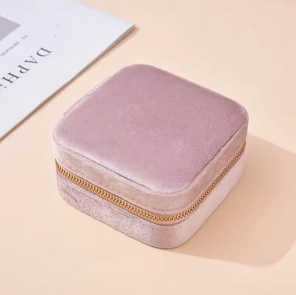 Trousse de rangement pour bijoux en velours doux