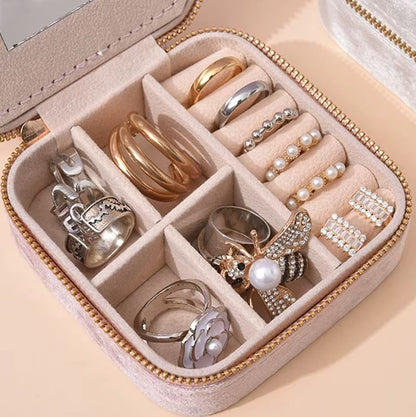 Trousse de rangement pour bijoux en velours doux