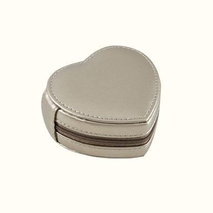 Trousse de voyage pour bijoux en forme de cœur