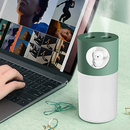 Veilleuse humidificateur d'air double pulvérisation ultrasonique - GANA