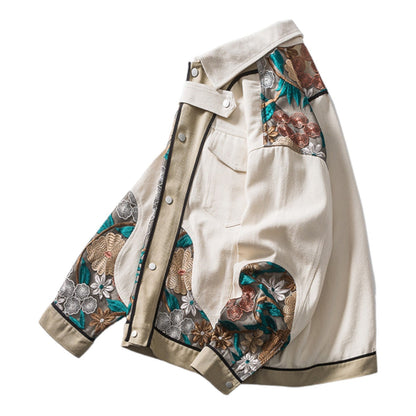 Veste fleurs japonaise