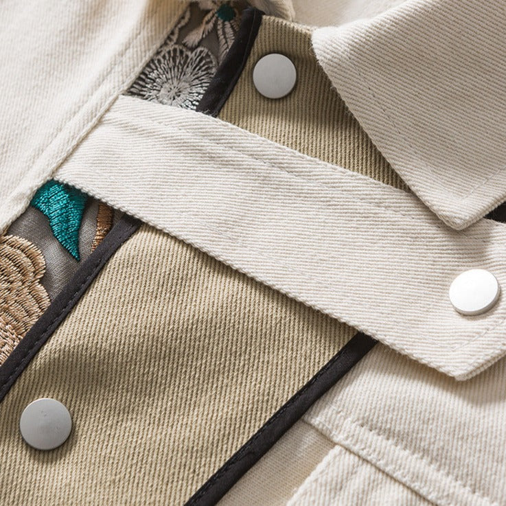 Veste fleurs japonaise