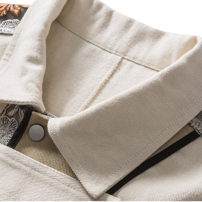 Veste fleurs japonaise