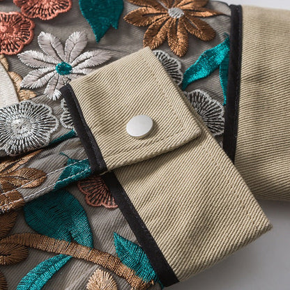 Veste fleurs japonaise